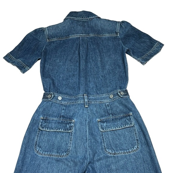 NWOT CITIZENS OF HUMANITY Miki Short Sleeve Wide Leg Denim Jumpsuit Size 8 - Picture 9 of 16